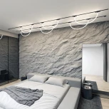 Трековый светильник с гибким неоном магнитный 48V Denkirs Air Ray DK5327-BK (LED)