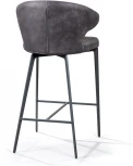 Стул полубарный Richard, замша серый Top Concept RICHARD 2000000000190