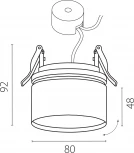 Встраиваемый потолочный светильник Lightstar Acuto 215806 (LED, 220V, круглые, IP44)