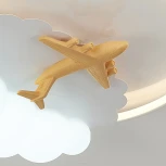 Потолочная люстра Natali Kovaltseva Kids INNOVATION STYLE 83124 самолёт с пультом ДУ, моб. приложением 100W, белый, LED
