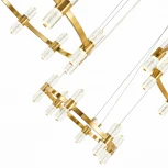 Подвесная люстра Gemina SL6007.203.54 Латунь/Прозрачный LED 54*2,5W 4000K