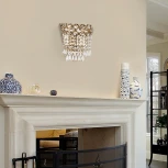 Настенный светильник Arti Lampadari Asti E 2.10.100 G (220V, хрусталь, подвески)