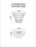 Бра Arte Lamp Florizel A1072AP-2CC (220V)