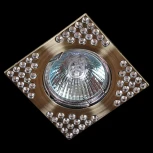 Встраиваемый точечный светильник Sneha 1106/D-S MR16 AB/CL (12V)