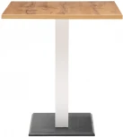 Стол на тумбе Notta Мичиган Лофт 110х70 25 мм дуб вотан / белый матовый 515301