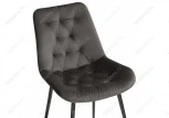 Стул Woodville на металлокаркасе Гояр графитовый / черный глянец 464205