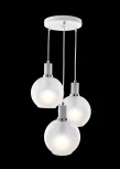 Подвесной светильник 33 ИДЕИ PND140.03.01.002.CH-S.13.WH (220V, на проводе, шарики, круглые)