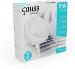Настенно-потолочный светильник светодиодный Gauss Qplus 141411208 670lm 4000K (220V, круглые, IP54)