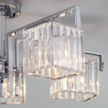 Потолочная люстра Eurosvet April 10126/5 хром/прозрачный хрусталь Strotskis Smart (10117/5)