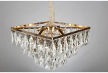 Подвесная люстра ярусная Omnilux 726 OML-72603-08 (220V, хрусталь, на цепи)