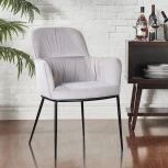 Стул с подлокотниками Barkley, микровелюр серый Top Concept BARKLEY 2001000000340