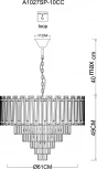 Подвесная люстра Arte Lamp Ellie A1027SP-10CC