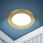 Встраиваемый точечный светильник ЭРА KL95 GD (220V, круглые, IP44)