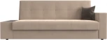 Диван-книжка Лига-020 стол слева (Бежевый,Коричневый/Велюр) Лига Диванов арт.118473L
