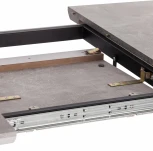 Стол обеденный NELSON МДФ/ЛДСП/металл, 128-170х80х75 см, Бетон/Черный Tetchair 18994