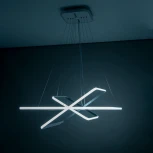 Подвесная люстра RGB Wi-Fi Citilux Неон Смарт CL731AK110E (LED, 220V, умный дом - Алиса, на тросе)