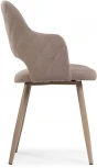 Стул Woodville на металлокаркасе Гутрид ромбы сзади капучино 507225