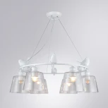 Подвесная люстра Arte Lamp Passero A4289LM-6WH (220V, на тросе, птички)