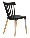 Стул обеденный THEO (ножки светлый бук, цвет черный (B-03))