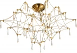 Потолочная люстра светодиодная ST Luce Gravetta SL6601.202.78 Золотистый/Прозрачный LED 78*0,35W 3000K (220V)