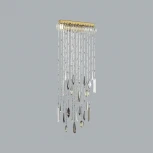 Настенный светильник Odeon Light Afina 5420/10WL античная бронза/металл/стекло/хрусталь LED*10W 3000K (220V, подвески)