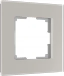 Рамка на 1 пост (дымчатый, стекло soft-touch) Werkel W0013117 (a067413)