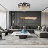 Потолочная люстра хрустальная Arte Milano Sorrento-5009 375009/4+2/20/480 CR (220V)