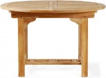 Стол круглый раздвижной Nairobi (Массив тика/Бежевый) ОГОГО Обстановочка! арт.889243
