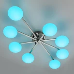 Потолочная люстра RGB на штанге Citilux Atman Smart CL226A181 (LED, 220V, голосовое управление, пульт управления, управление смартфоном, умный дом - Алиса, Маруся, Салют)