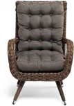 "Толедо" кресло плетеное с подушками, цвет коричневый 4SIS арт.УТ-00003067