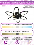 Потолочная люстра Natali Kovaltseva HIGH-TECH LED LAMPS 82008 BLACK