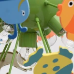 Потолочная люстра MW-Light Улыбка 365014605 (для детской, 220V, для девочки, для мальчика, рыбки)