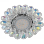 Встраиваемый точечный светильник Fametto Peonia DLS-P119 GU5.3 CHROME/RAINBOW (220V, круглые)