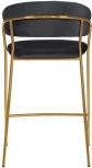 Стул Bradex Home полубарный Turin черный с золотыми ножками (FR 0891)