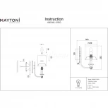 Бра Maytoni Vittoria H004WL-01BG