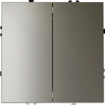 Проходной переключатель двухклавишный (шелк) Voltum S70 VLS020304