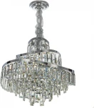 Подвесная люстра Citilux Naiad CL315151 (220V, хрусталь, подвески, на цепи)