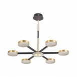 Потолочная люстра на штанге Arte Milano 272079/6 BK/GD (LED, 220V, круглые)