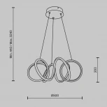 Подвесной светильник Maytoni Curve MOD241PL-L60BSK (LED, 220V, на тросе)