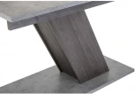 Стол на тумбе Woodville Тирион бетон чикаго серый / дуб гладстоун табак 462405