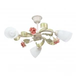Потолочная люстра Vitaluce V1537/3PL (220V, цветы, листья, розы)
