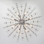 Подвесная люстра Eurosvet Crystal 10080/12 хром / прозрачный хрусталь