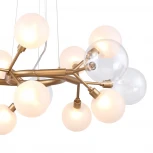 Подвесная люстра Favourite Babylon 2515-10P (220V, на тросе, шарики, молекулы)