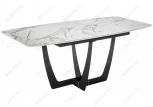 Стол Woodville Миссандея белый мрамор / графит 462085