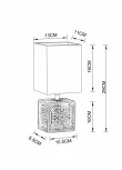 Интерьерная настольная лампа Arte Lamp Fiori A4429LT-1BA (220V, куб)