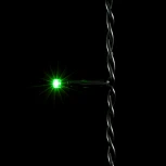 Гирлянда Бахрома 3,1 x 0,5 м Зеленая 220В, 150 LED, Провод Черный ПВХ, IP54