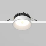 Встраиваемый светильник Maytoni Okno DL055-8W4K-SEN-W (LED, 220V, датчик движения, круглые, IP44)