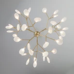 Подвесная люстра Wi-Fi Bogate's Foglia 342 Smart (220V, управление смартфоном, голосовое управление, умный дом - Minimir Home, Алиса, Маруся, Салют, на тросе, лепестки)