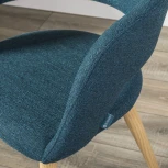 Стул R-Home Hugs синий/нат.дуб