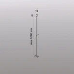 Механический подвес для трека Denkirs Smart Base TR2127-BK 5м, черный, алюминий (на тросе)